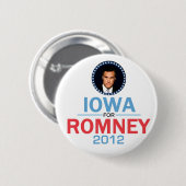 Badge Rond 5 Cm Bouton de Romney Iowa (Devant & derrière)