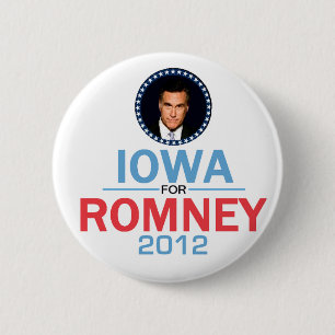 Badge Rond 5 Cm Bouton de Romney Iowa