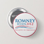 Badge Rond 5 Cm Bouton de Romney-Ryan 2012 (Devant & derrière)