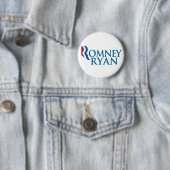 Badge Rond 5 Cm Bouton de Romney/Ryan 2012 (En situation)