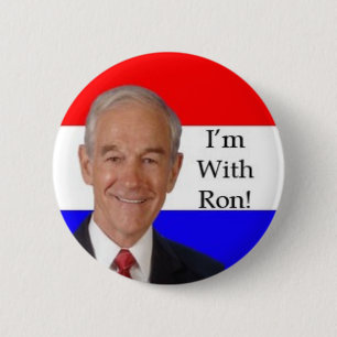 Badge Rond 5 Cm Bouton de Ron Paul