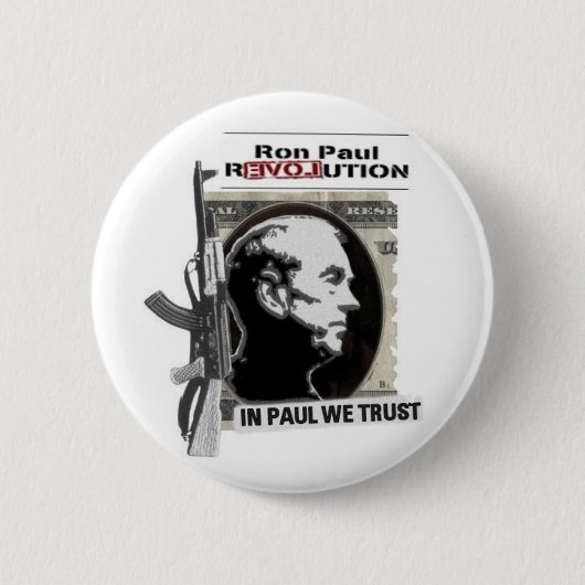 Badge Rond 5 Cm Bouton de Ron Paul (Devant)