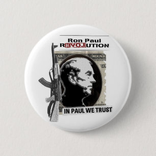 Badge Rond 5 Cm Bouton de Ron Paul