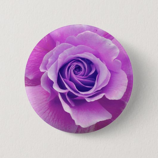 Badge Rond 5 Cm Bouton de rose de pourpre (Devant)