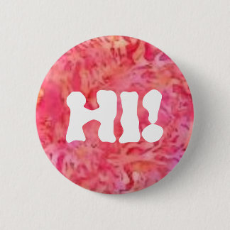 Badge Rond 5 Cm bouton de rose salut