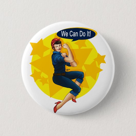 BADGE ROND 5 CM BOUTON DE ROSIE (Devant)