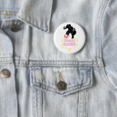 Badge Rond 5 Cm Bouton de Rosie d'équipe (En situation)
