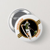 Badge Rond 5 Cm Bouton de rouleaux de Rocketeer (Devant & derrière)