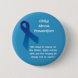 Badge Rond 5 Cm Bouton de ruban bleu