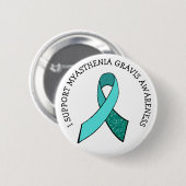 Badge Rond 5 Cm Bouton de ruban de sensibilisation à Myasthenia Gr (Devant & derrière)