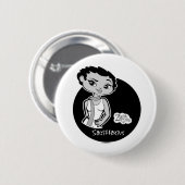 Badge Rond 5 Cm Bouton de Sagittaire (Devant & derrière)