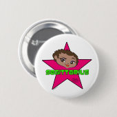 Badge Rond 5 Cm Bouton de Sagittaire (Devant & derrière)