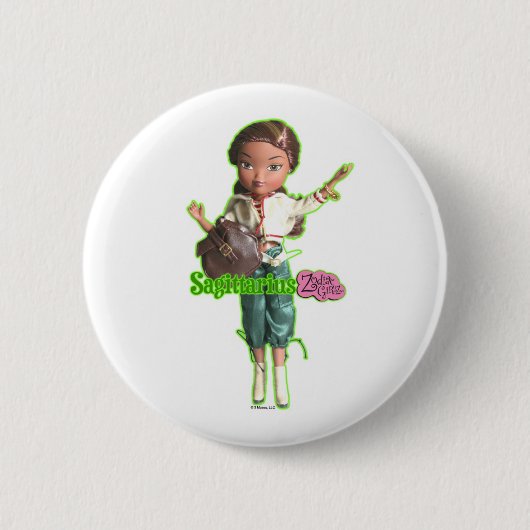 Badge Rond 5 Cm Bouton de Sagittaire (Devant)