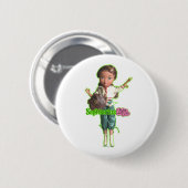 Badge Rond 5 Cm Bouton de Sagittaire (Devant & derrière)