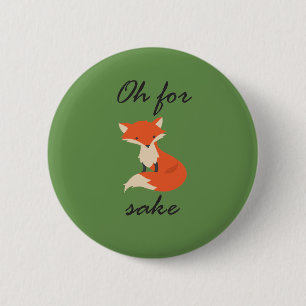 Badge Rond 5 Cm Bouton de saké de Fox