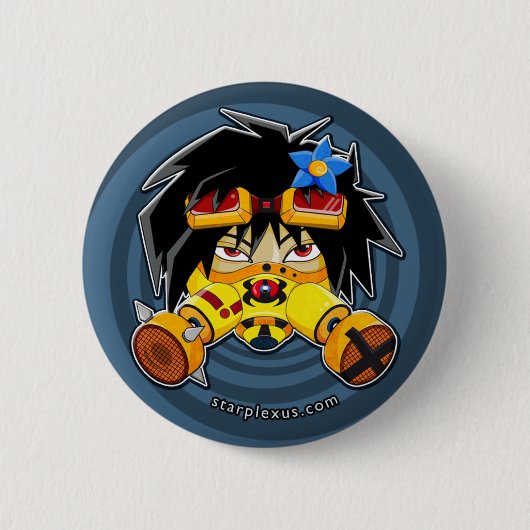 Badge Rond 5 Cm bouton de Sakura d'essence (Devant)