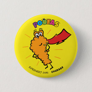 Badge Rond 5 Cm Bouton de Sami de super héros