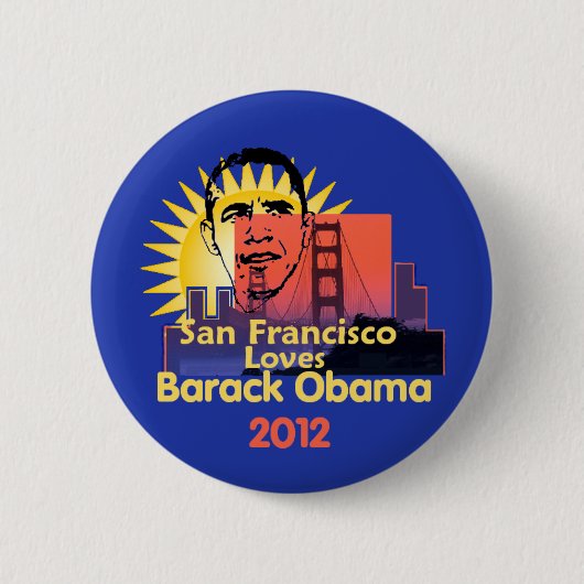 Badge Rond 5 Cm Bouton de SAN FRANCISCO 2012 (Devant)