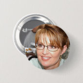 BADGE ROND 5 CM BOUTON DE SARAH PALIN (Devant & derrière)