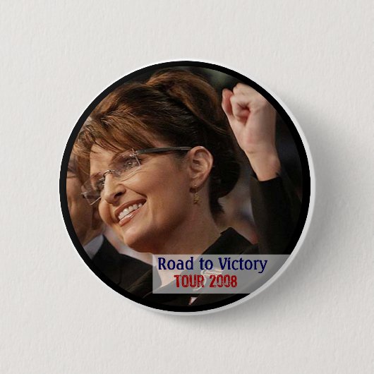 Badge Rond 5 Cm Bouton de Sarah Palin (Devant)