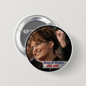 Badge Rond 5 Cm Bouton de Sarah Palin (Devant & derrière)