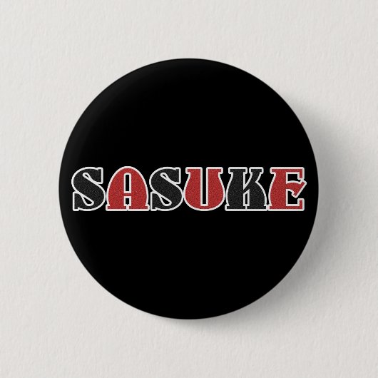 Badge Rond 5 Cm Bouton de Sasuke (Devant)