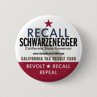 Badge Rond 5 Cm Bouton de Schwarzenegger de rappel