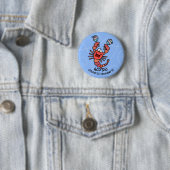 Badge Rond 5 Cm bouton de Scorpion (En situation)