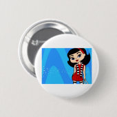 Badge Rond 5 Cm Bouton de Scorpion (Devant & derrière)