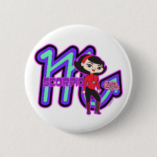 Badge Rond 5 Cm Bouton de Scorpion