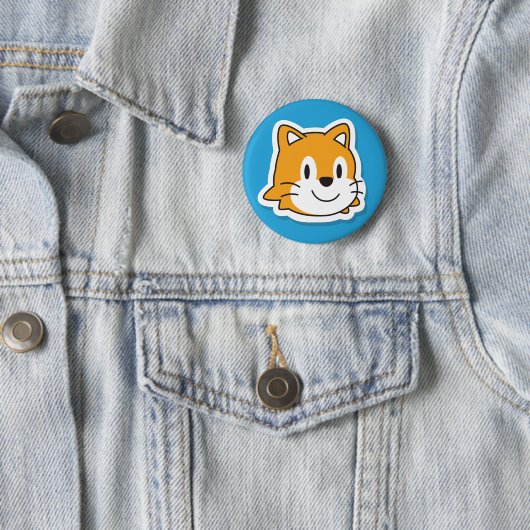 Badge Rond 5 Cm Bouton de ScratchJr (En situation)
