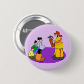 Badge Rond 5 Cm Bouton de sécurité incendie (Devant & derrière)