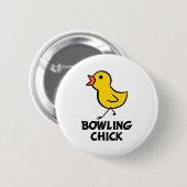 Badge Rond 5 Cm Bouton de sélection de Bowling (Devant & derrière)