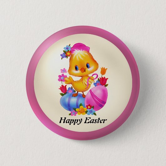 Badge Rond 5 Cm Bouton de sélection de Pâques (Devant)