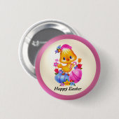 Badge Rond 5 Cm Bouton de sélection de Pâques (Devant & derrière)
