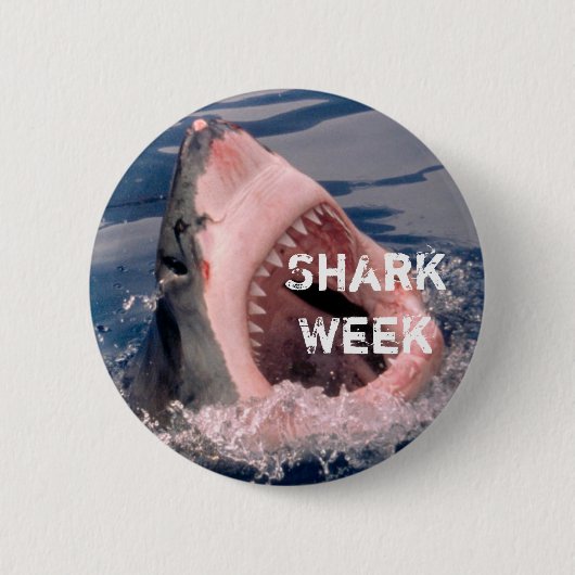 Badge Rond 5 Cm Bouton de semaine de requin (Devant)