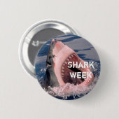 Badge Rond 5 Cm Bouton de semaine de requin (Devant & derrière)