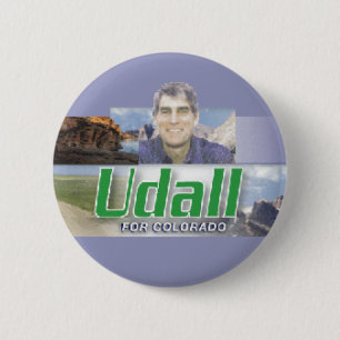 Badge Rond 5 Cm Bouton de sénat d'UDALL le Colorado
