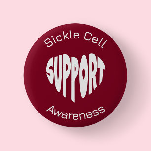 Badge Rond 5 Cm Bouton de sensibilisation à la drépanocytose de Bo