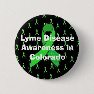 Badge Rond 5 Cm Bouton de sensibilisation à la maladie de Lyme au