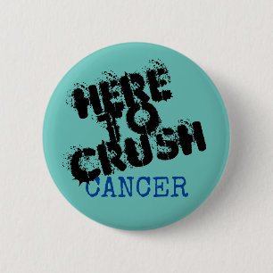 Badge Rond 5 Cm Bouton de sensibilisation au cancer