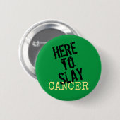 Badge Rond 5 Cm Bouton de sensibilisation au cancer (Devant & derrière)