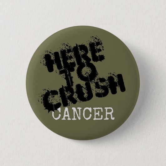 Badge Rond 5 Cm Bouton de sensibilisation au cancer (Devant)
