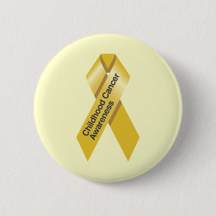 Badge Rond 5 Cm Bouton de sensibilisation au cancer chez l'enfant