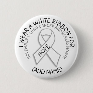 Badge Rond 5 Cm Bouton de sensibilisation au cancer du poumon du m
