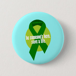 Badge Rond 5 Cm Bouton de sensibilisation au don d'organes