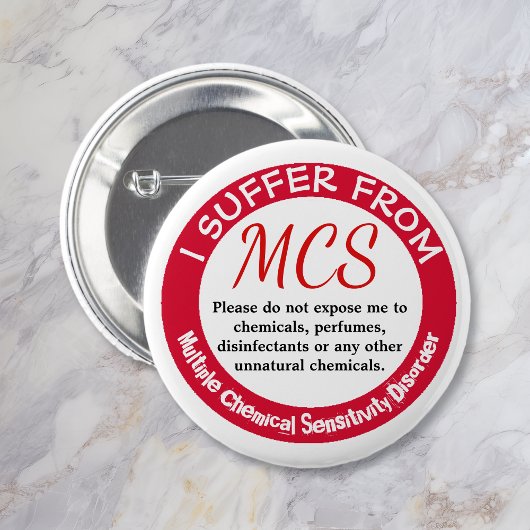 Badge Rond 5 Cm Bouton de sensibilisation et d'avertissement MCS