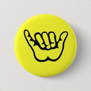 Badge Rond 5 Cm Bouton de SHAKA ALOHA