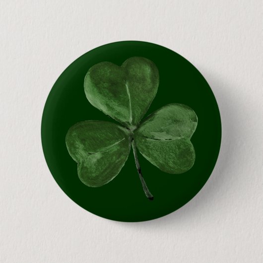 Badge Rond 5 Cm Bouton de shamrock (Devant)
