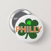 Badge Rond 5 Cm Bouton de shamrock de Philly (Devant & derrière)